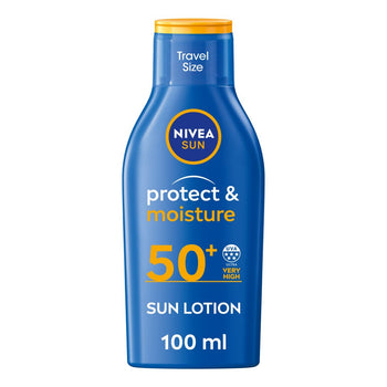 NIVEA SunProtect & Moisture SPF 50+ Lozione solare formato da viaggio 100 ml