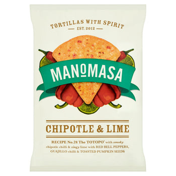 Manomasa Tortilla Chips Chipotle E Lime 160g