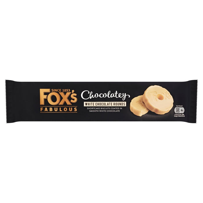 Fox's Biscuits Chocolatey White Chocolate Rounds 130g