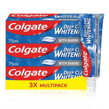 Colgate Deep Clean sbiancante con dentifricio al bicarbonato di sodio 3 x 75 ml