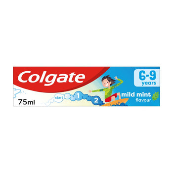 Dentifricio delicato alla menta per bambini Colgate, 6-9 anni 75 ml