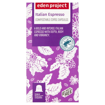 Eden Project Home Capsule Compostabili Nespresso Espresso Italiano 10 per confezione
