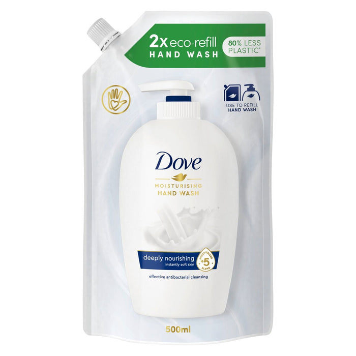 Dove sacchetto liquido per il lavaggio delle mani profondamente nutriente da 500 ml