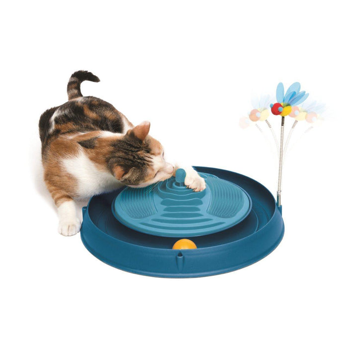 Catit Play Circuit Massage Giocattolo per gatti blu