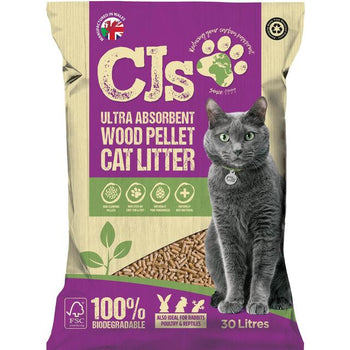 CJ's Wood Pellet Cat Müll 30l