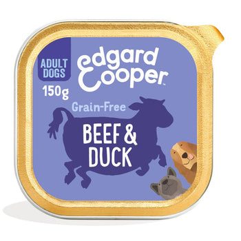 Edgard & Cooper Erwachsener Grain Free Wet Dog Food mit Rindfleisch & Duck 150g