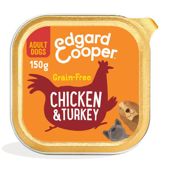 Edgard & Cooper Erwachsener Grain Free Wet Dog Food mit Hühnchen & Truthahn 150g