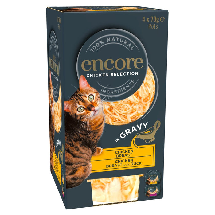 Encore Cat Pot Pollo in Salsa 4 x 70g