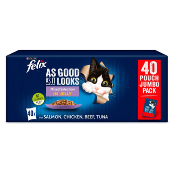 Felix As Good As It Looks Cat Food Mixed 40 x 100g