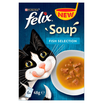 Felix Suppe Katzenfutter Fischauswahl 6 x 48g