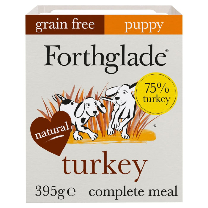 Forthglade كاملة للجراء، ديك رومي، قرع الجوز وحبوب نباتية خالية من 395 جم