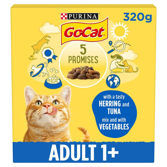 Go-Cat Tonno Aringhe e Verdure Cibo secco per gatti 320g