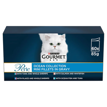 Gourmet Perle Cat Food Ocean Collection 60 x 85g