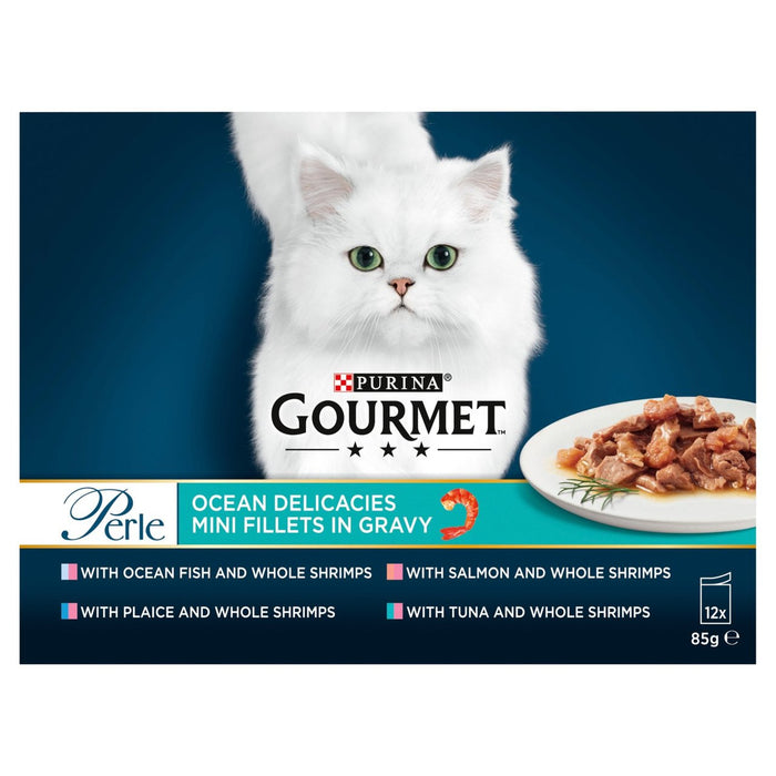 Gourmet Perle Buste di cibo per gatti Ocean Delicacies 12 x 85g