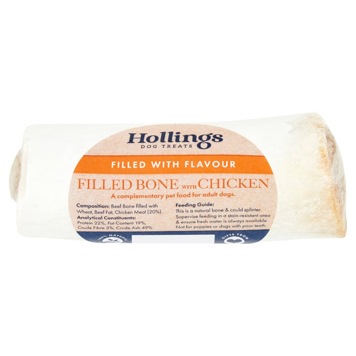 Dolcetto per cani con pollo ripieno di ossa di cane Hollings