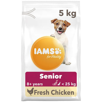 IAMS طعام للحيوية للكلاب الكبيرة من السلالات الصغيرة والمتوسطة مع الدجاج الطازج 5 كجم