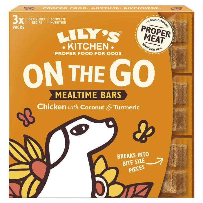 Lily's Küchenhuhn auf den Go Bars Multipack für Hunde 3 x 40g