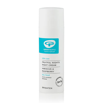 Green People Crema Notte Biologica, Notti Fruttive, Vegan 50ml
