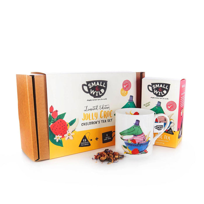 Set regalo tè e tazza Small & Wild Jolly Croc 37 g
