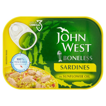 John West Boneless Sardines Sunflower Oil 95G