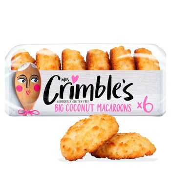 Mrs Crimble's Gluten Free 6 grandi amaretti al cocco 180 g