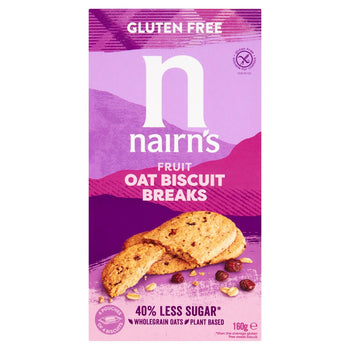 Biscotto senza glutine di Nairn spezza avena e frutta 160 g