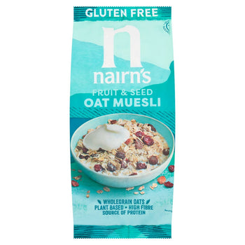 Muesli di avena con frutta e semi senza glutine di Nairn 450 g