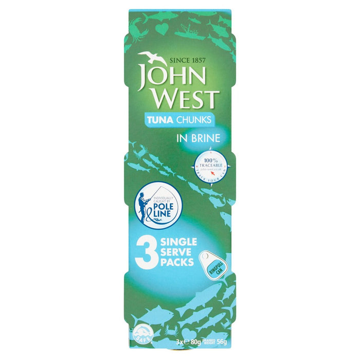 John West Tuna Chunks in Brine 3 x 80g