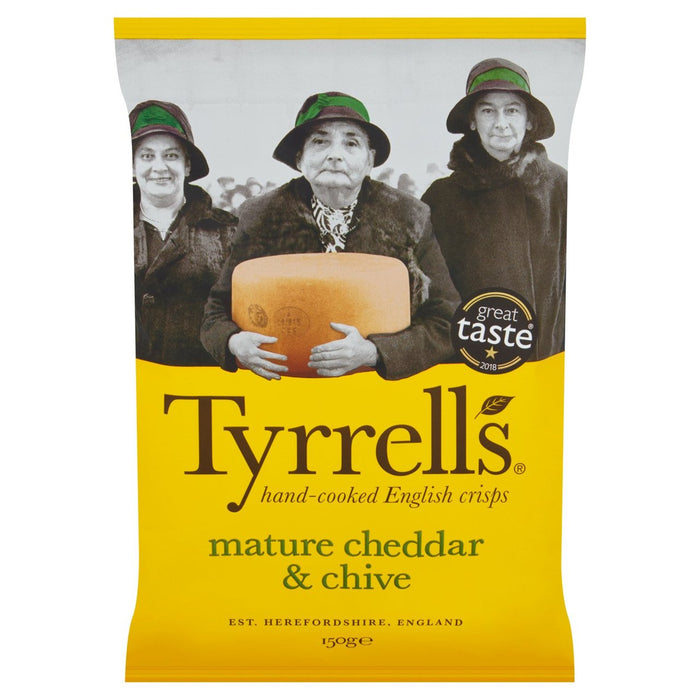 Tyrrells Cheddar & Schnittlauch CRISPs 150g