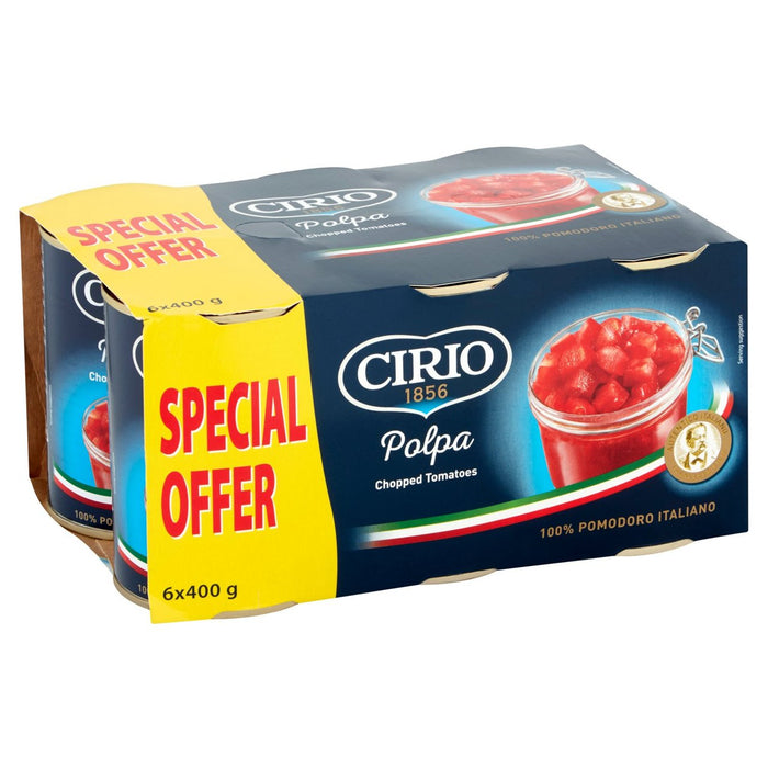 Pomodori Italiani a Polpa Cirio 6 x 400g