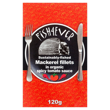 Fish 4 Ever Mackerel in Spicy Tomato Sauce 120g