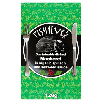Fish 4 Ever Spinach & Seaweed Mackerel 120g