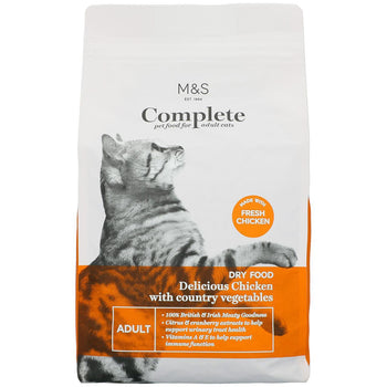 M & S Chicken & Country Gemüse Erwachsener Katzenfutter 825G