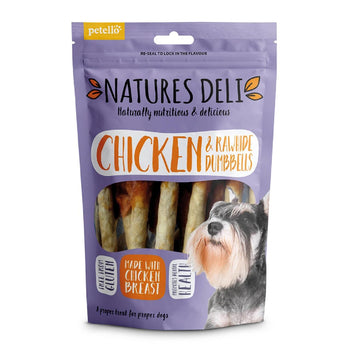 Nature Deli Hähnchen und Rawhide Hantelhund 100g