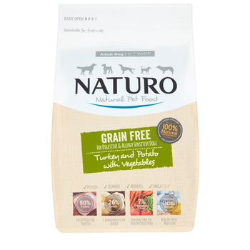 Naturo Turkey with Potato & Vegetables Dry Dog Food 2kg