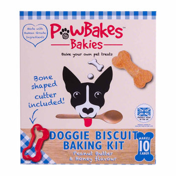 PawBakes Bakies Doggie Biscuit Baking Kit Peanut Butter & Honey Dog Treat