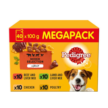 Stammbaum gemischte Selektion in Gelee Erwachsener Nasshund Food -Beutel 40 x 100 g