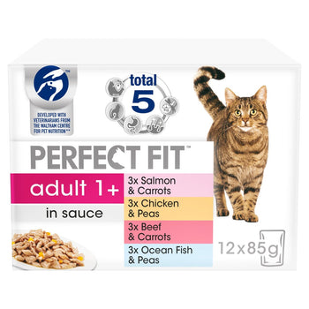 Perfect Fit Advanced Nutrition Adult Cat Food Pouches Mixed in Gravy 12 x 85g