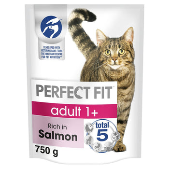 Perfect Fit Advanced Nutrition Adult Complete Dry Cat Food Salmon 750g