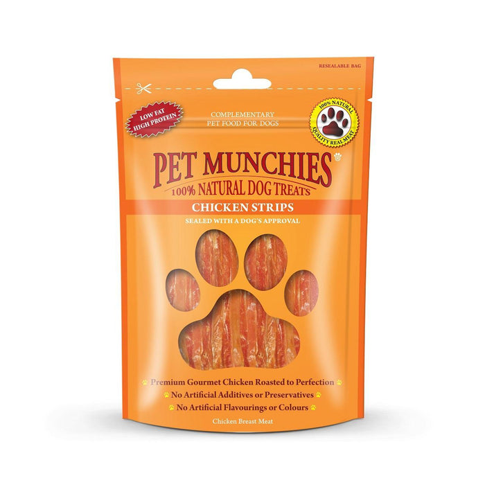 Haustier Munchies 100% natürliche Hühnerstreifen Hund behandelt 90 g
