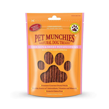 Pet Munchies Chicken & Sweet Potato Dog Treats 90g