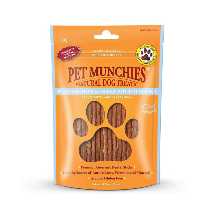 Haustier Munchies Wildlachs & Süßkartoffelstabhund 90g