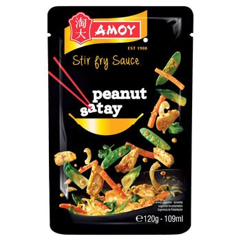 Special Offer - Amoy Roasted Peanut Satay Stir Fry Sauce 120g