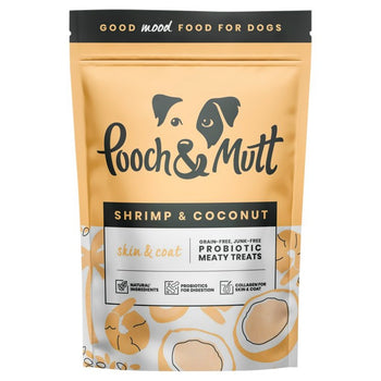 مكافآت لحم الكلاب من Pooch & Mutt مع الروبيان وجوز الهند 120 جرام