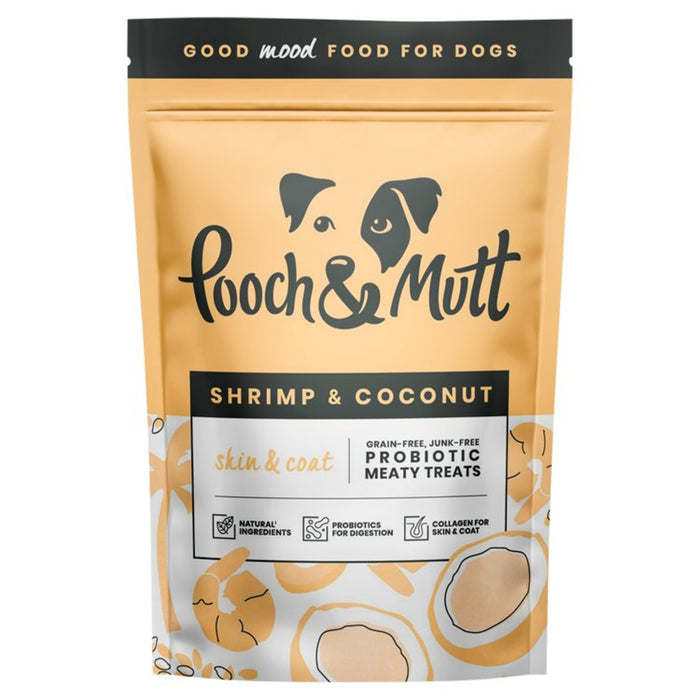 مكافآت لحم الكلاب من Pooch & Mutt مع الروبيان وجوز الهند 120 جرام