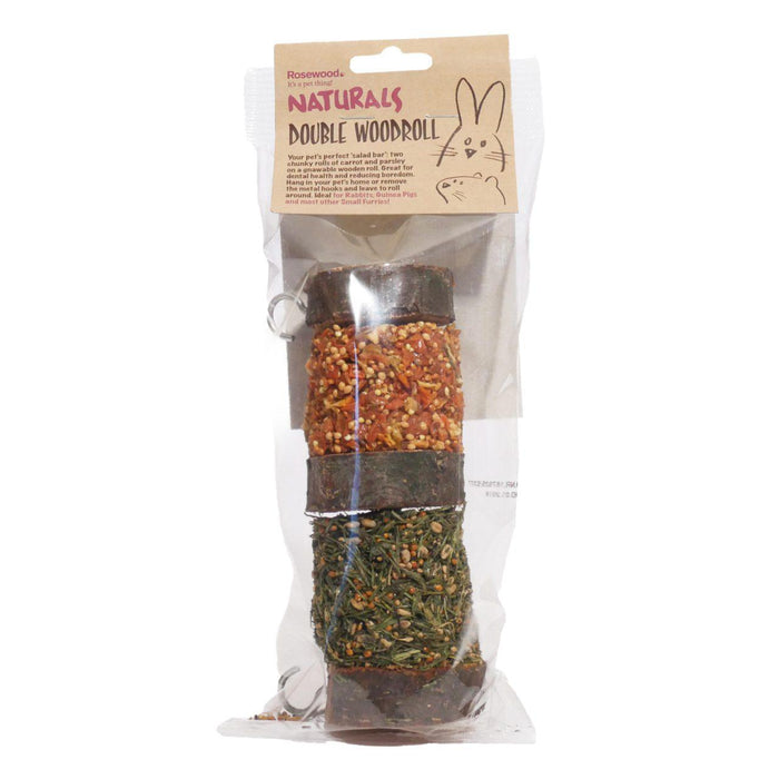 Rosewood Boidom Breaker Natural Treats Double Woodroll