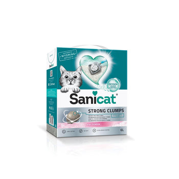 Sanicat Starke Klumpen Babypuder -Duftkatze Katze 6l