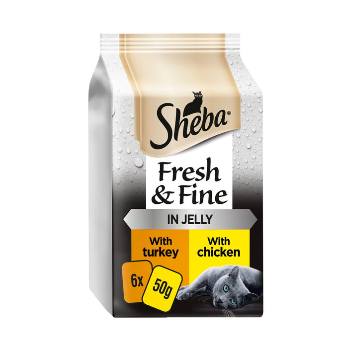 Collection de volailles Sheba Fresh & Fine Cat à Jelly 6 x 50G