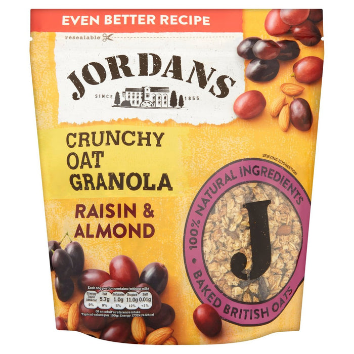 Jordans Crunchy Granola con uvetta e mandorle 750 g