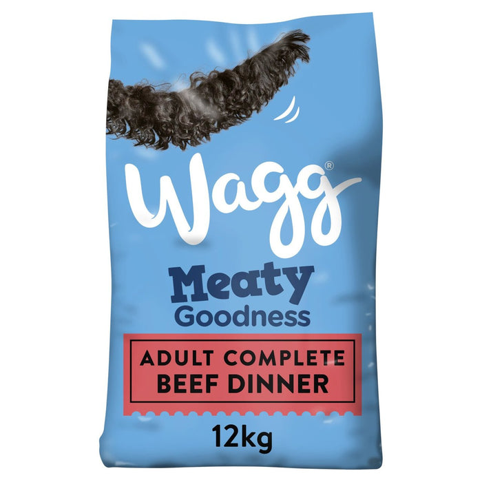 Wagg fleischige Güte trockenes Hundefutter Rindfleisch 12 kg